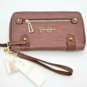 Jessica Simpson Tatiana Wristlet Dusty Plum